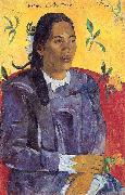 Paul Gauguin Woman with a Flower china oil painting reproduction